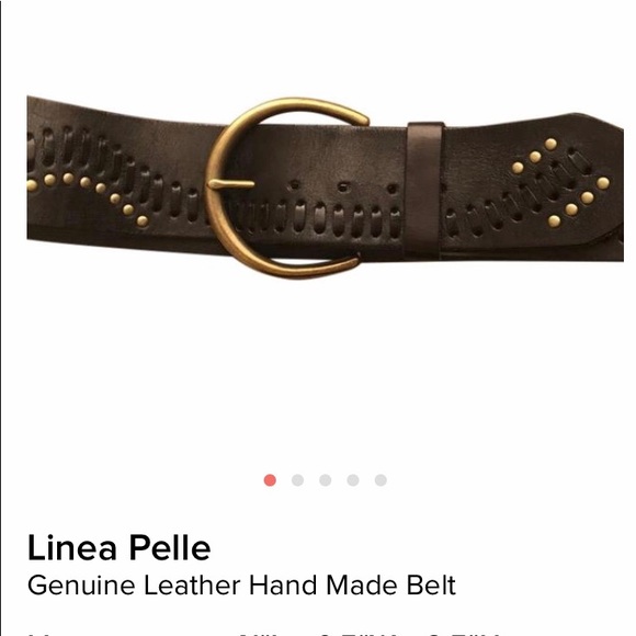 Linea Pelle Accessories - Lines Pelle Ginua Leather hand made belt